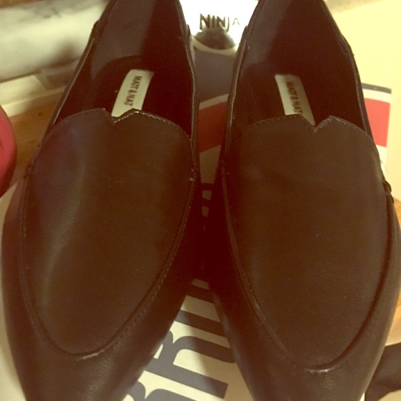 Unworn Matt & Nat Vegan Black Shanti Flats W 7/38 - Picture 1 of 8